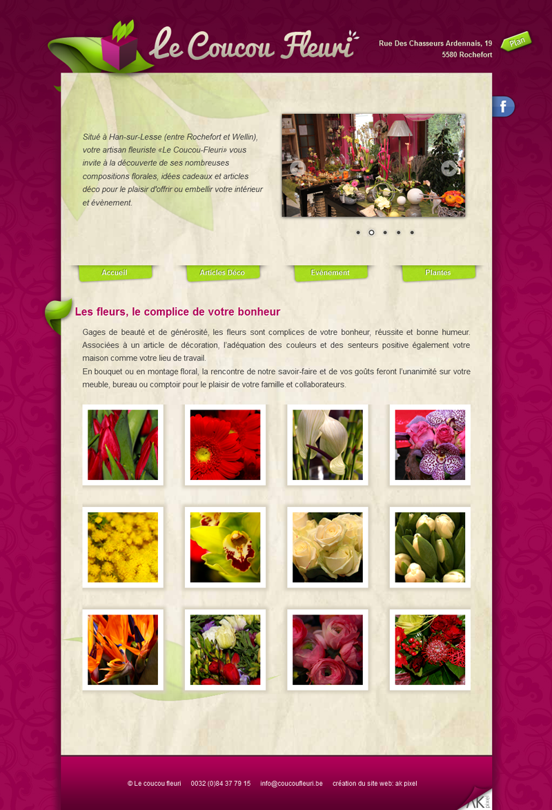 Site web : Le Coucou Fleuri