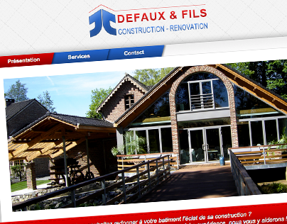 Site web : Defaux construction rénovation